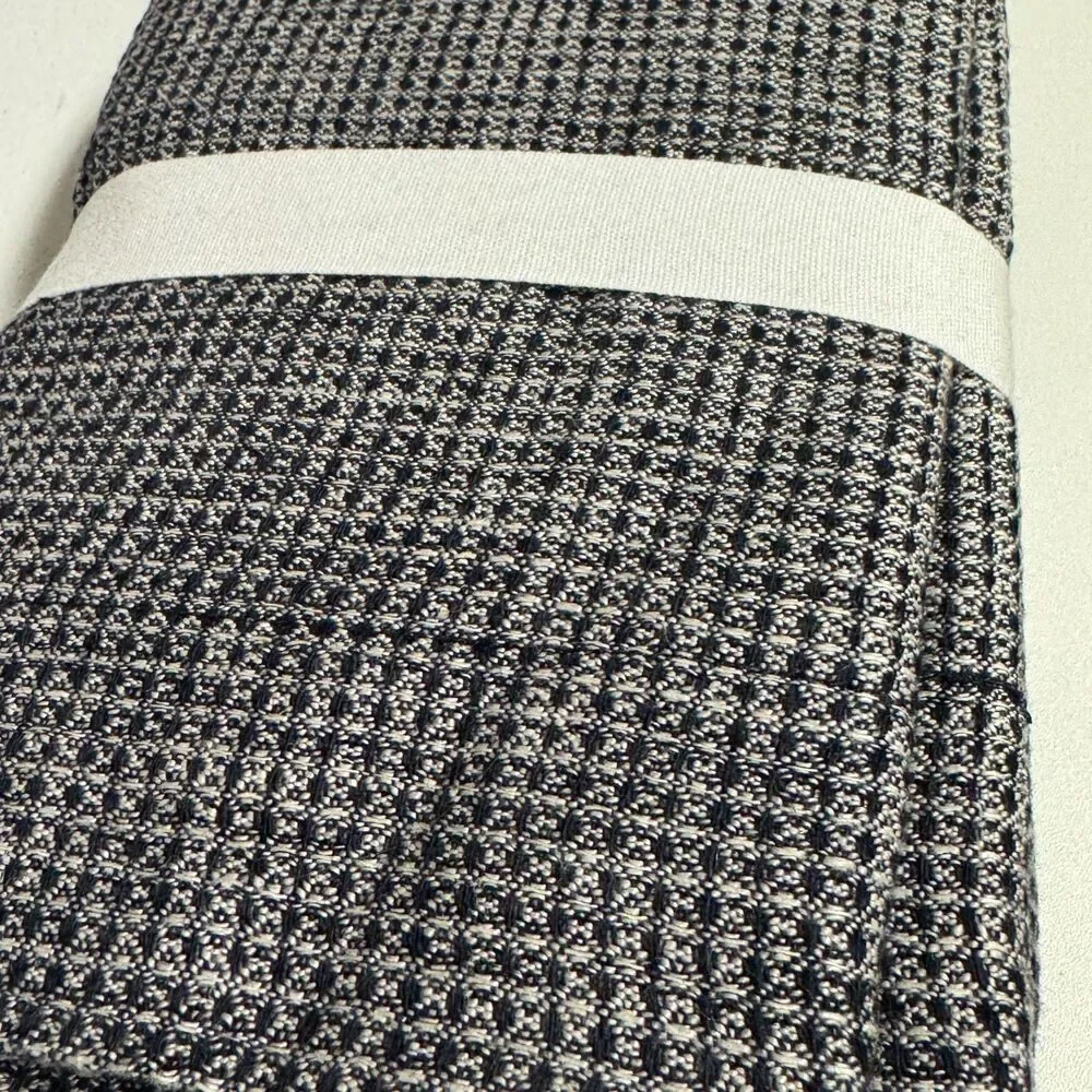 Pottery Barn European Linen Waffle Weave Euro Sham 3-Pack Set Ebony 26x26 NEW